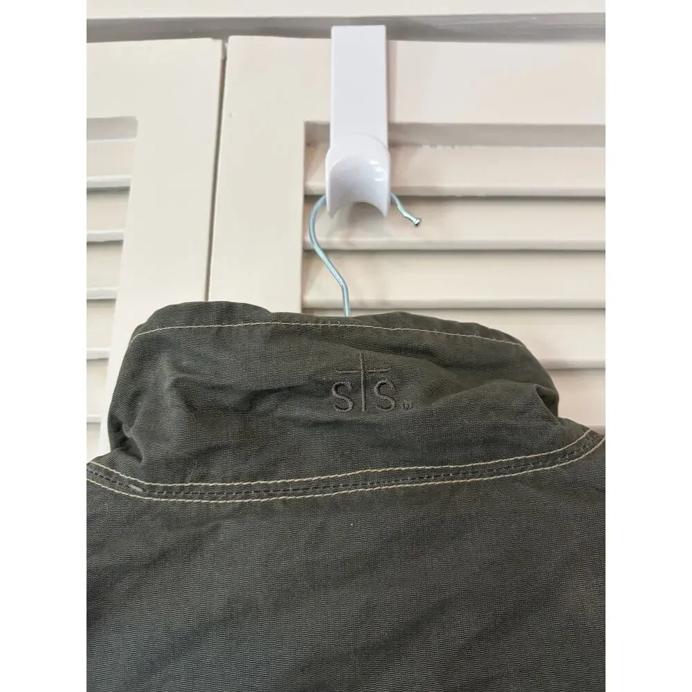 STS Ranchwear Sundance Jacket medium green grey *has branding* utility canvas